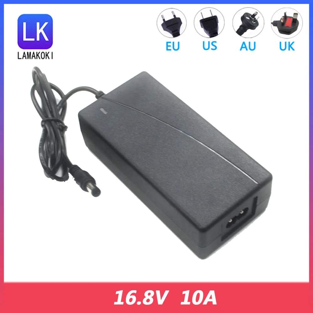 

16.8V 10A Lithium Battery Charger For 14.4V 14.8V 4S Scooter Car Solar Li-ion Lipo Charger XLR3P GX163P