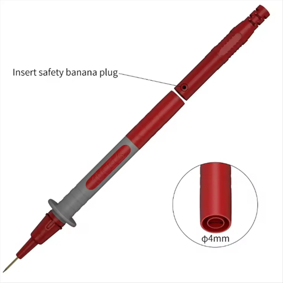 KSOL 1 Set 2pcs Multimeter Test Probe Replaceable Needle Multi-Purpose Test Pen J.30013A