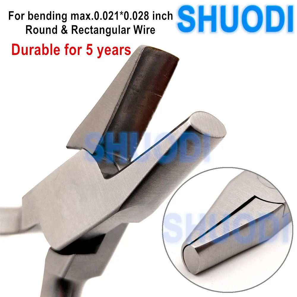 Dental Hollow Chop Arch Forming Plier Stainless Steel For Round and Rectangular Wire Max. 0.021*0.028 inch Denta Lab Instrument