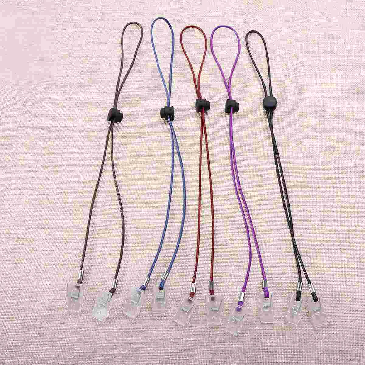 5Pcs Napkin Clip Napkin Bib Chain Flexible Lanyard Napkin Holder Napkin Clips napkin clips chain napkin chain