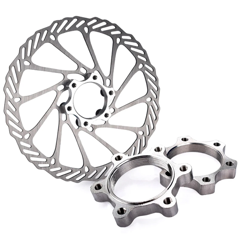 2PCS Bicycle Bike Freewheel Threaded Hubs Disk Disc Brake Rotor Flange Adapter