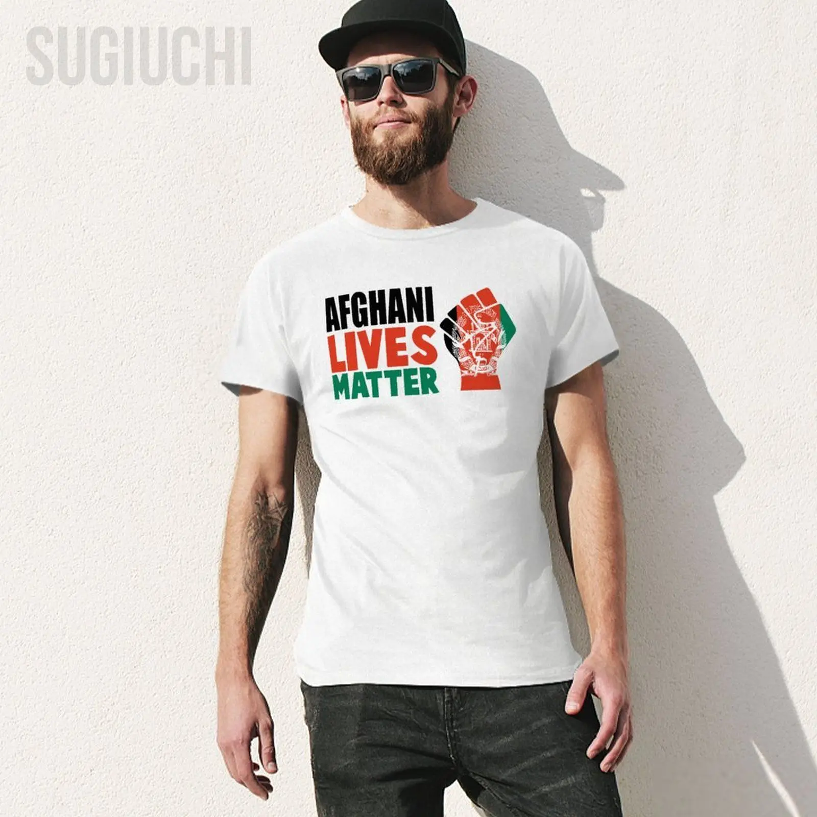 Men Afghani Lives Matter Save Afghanistan Tshirt Tees O-neck T Shirts Women Boys 100% Cotton Short T-Shirt Unisex All Seasons