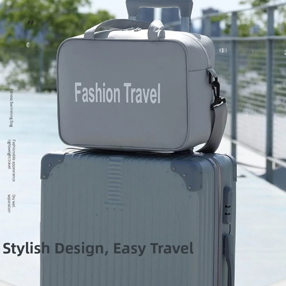 600D Film Travel Handbag Large-capacity Single Shoulder Duffel Bag Waterproof Lightweight Shoulder Luggage Bag Yoga