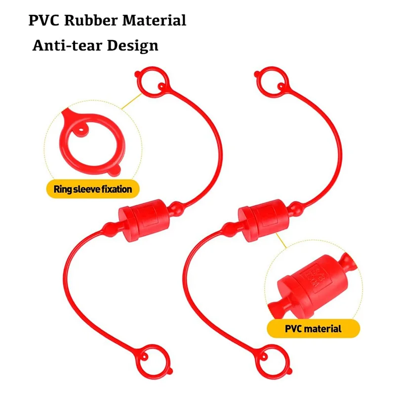 -B 1/2 hydraulische snelkoppeling mannelijke stofkap en vrouwelijke plugafdekking, past op hydraulische snelkoppelingskoppeling