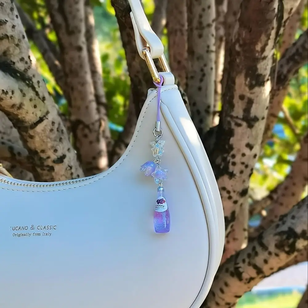 

Kawaii Sweet Girl Y2K Phone Pendant Fruit Soda Phone Charms Phone Lanyard Handmade Drink Bottle Phone Chain Keyring Jewelry