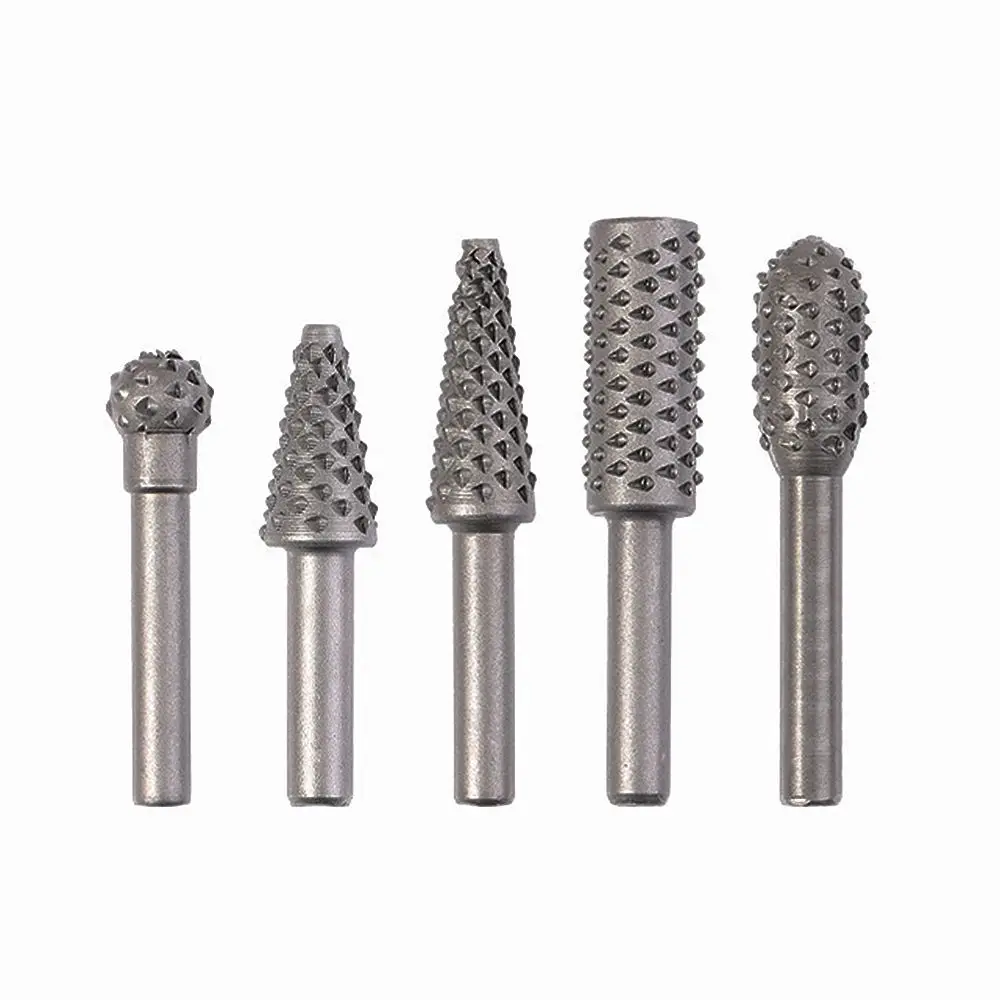 Imagem -03 - Krachtige Peças Rasp Rotativo Hss Cabeça de Moagem Ferramenta Elétrica Carpintaria Cortador Brocas Rotativo Arquivos Artesanato Shank 4
