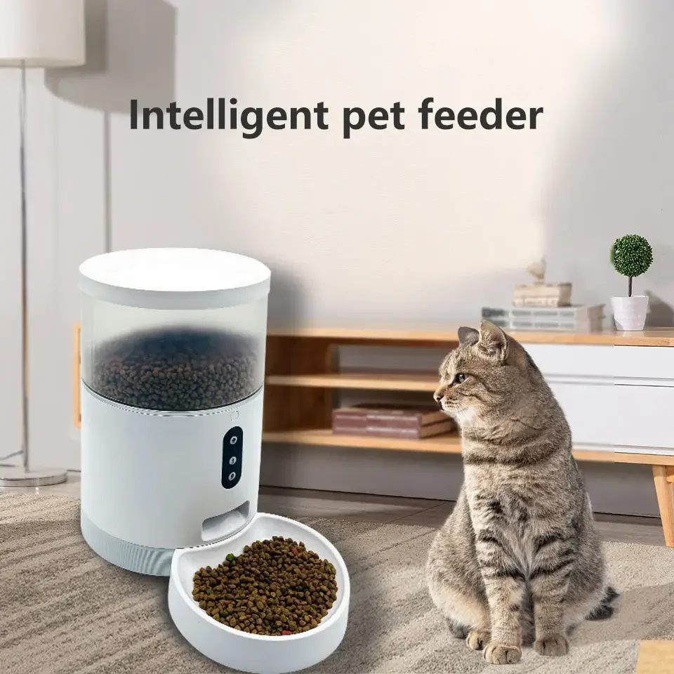 New Pet products top sale wifi camera remote auto smart cat food dispenser dog automatic pet feeder