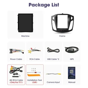 Android 12 Car Radio für Ford Focus MK3 2011-2017, Multimedia-Leser, 2din Navigation, Carplay, Head Unit, Stereo, 9.7 Hauptverkäufe Multimidia Focus 2013 - №2