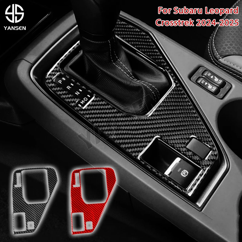 

Car Center Gear Shift Panel Cover Frame Carbon Fiber Sticker For Subaru Crosstrek Impreza 2024 2025 Accessories