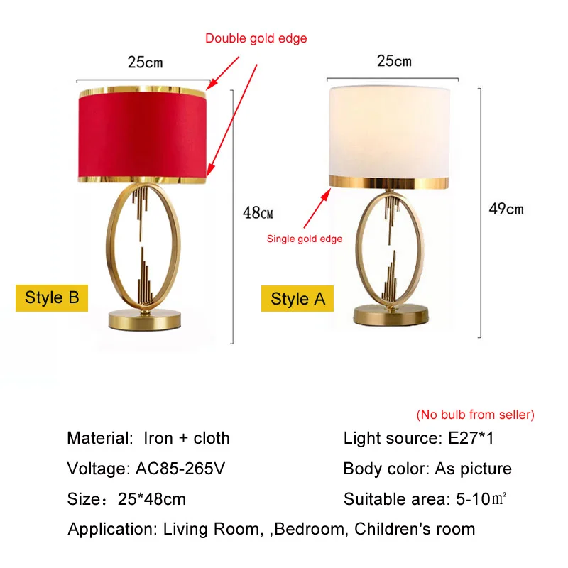 American Table Lamp Modern Simple Study Creative Desk Lamp European Living Room Bedroom Bedside Decorative Desk Lamp