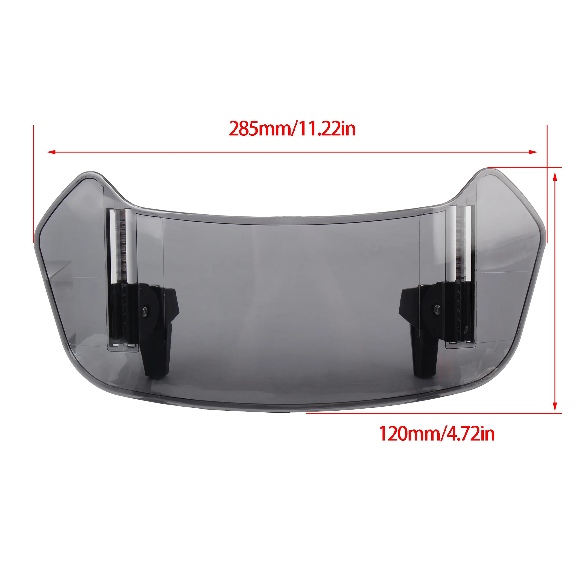 تمديد الزجاج الأمامي للدراجات النارية العالمي قابل للتعديل سبويلر الزجاج الأمامي منحرف لسيارات BMW KTM Honda Benelli Yamaha Kawasaki #5