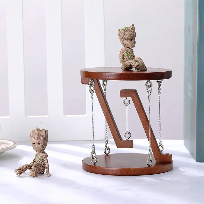 Picture 4: Wooden Tensegrity Table Suspended Storage Perfume Rack Diy Floating Table Model Anti-Gravity Physics Decor Handicraft Figurines