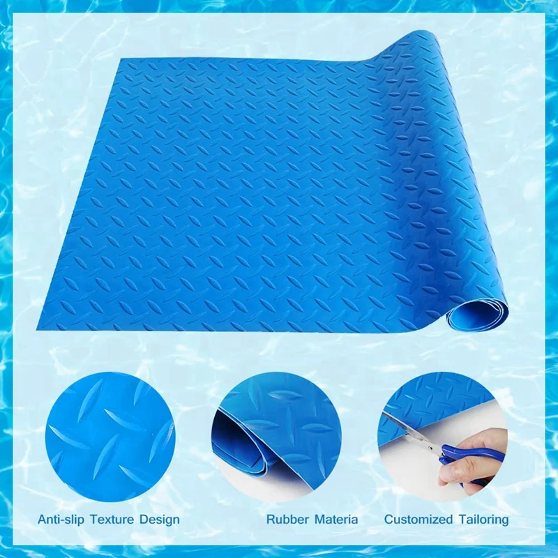 Swimming Pool Ladder Mat Protective Non-Slip Pool Step Pad With Texture,Protective Ladder Pad For Above Ground Easy Install