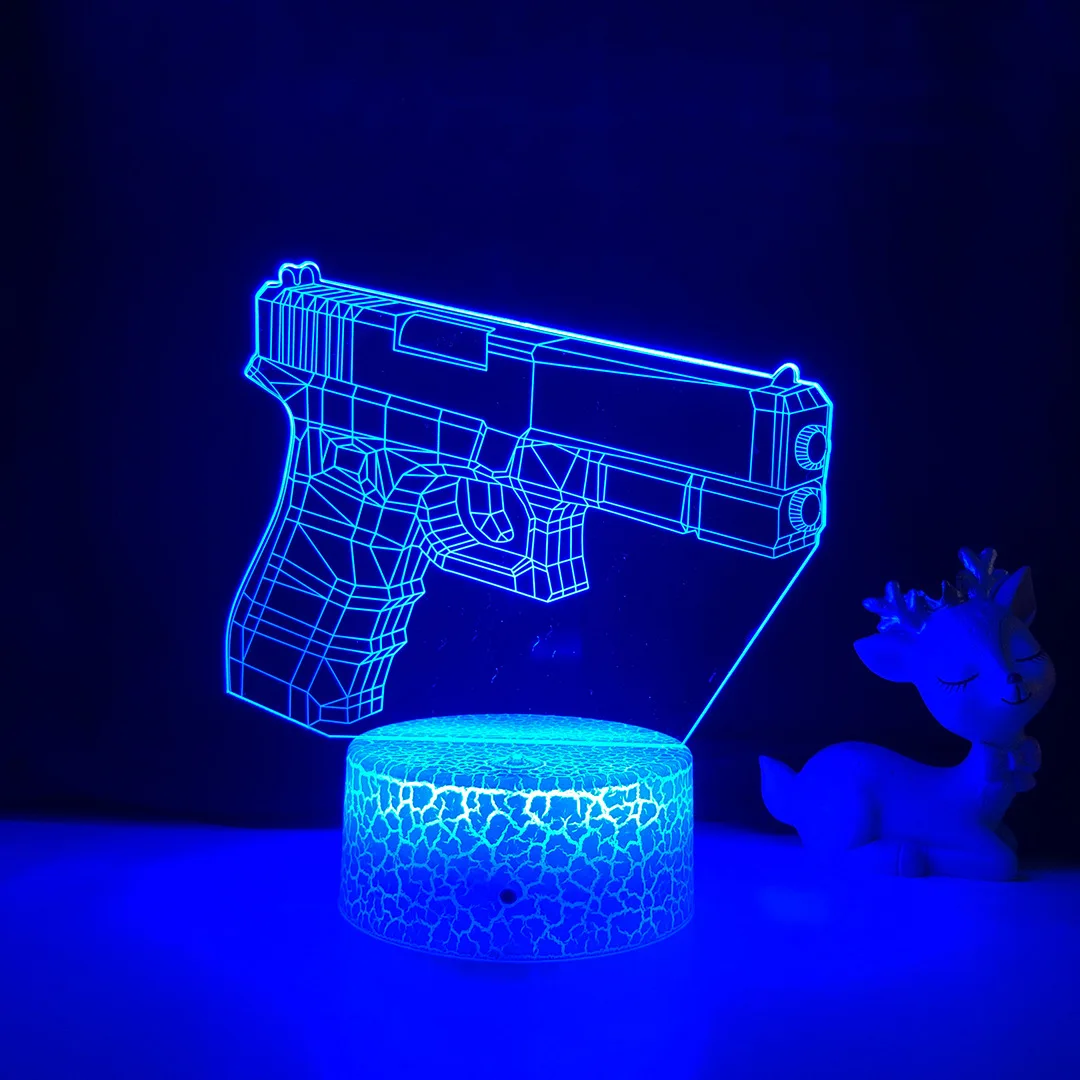 Veilleuse odornigdhn pour enfants, lampe de nuit 3D, lampe de bureau LED, décoration de chambre, cadeau de Noël et d'anniversaire