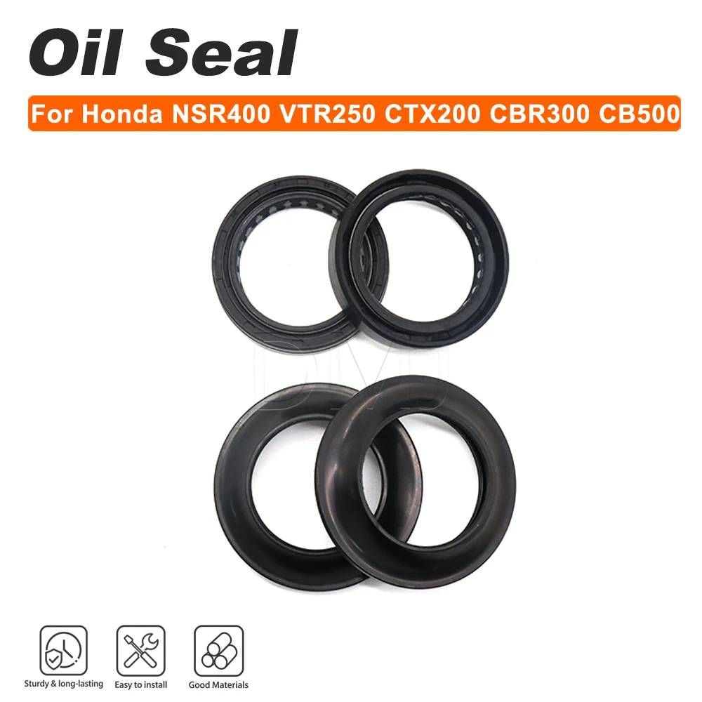 Motorcycle Oil Seal Dust Cover Front Fork For Honda NSR400 VTR250 CTX200 CBR300 CB500 CBR500 CBR250 MC19 MC22 37x50x11
