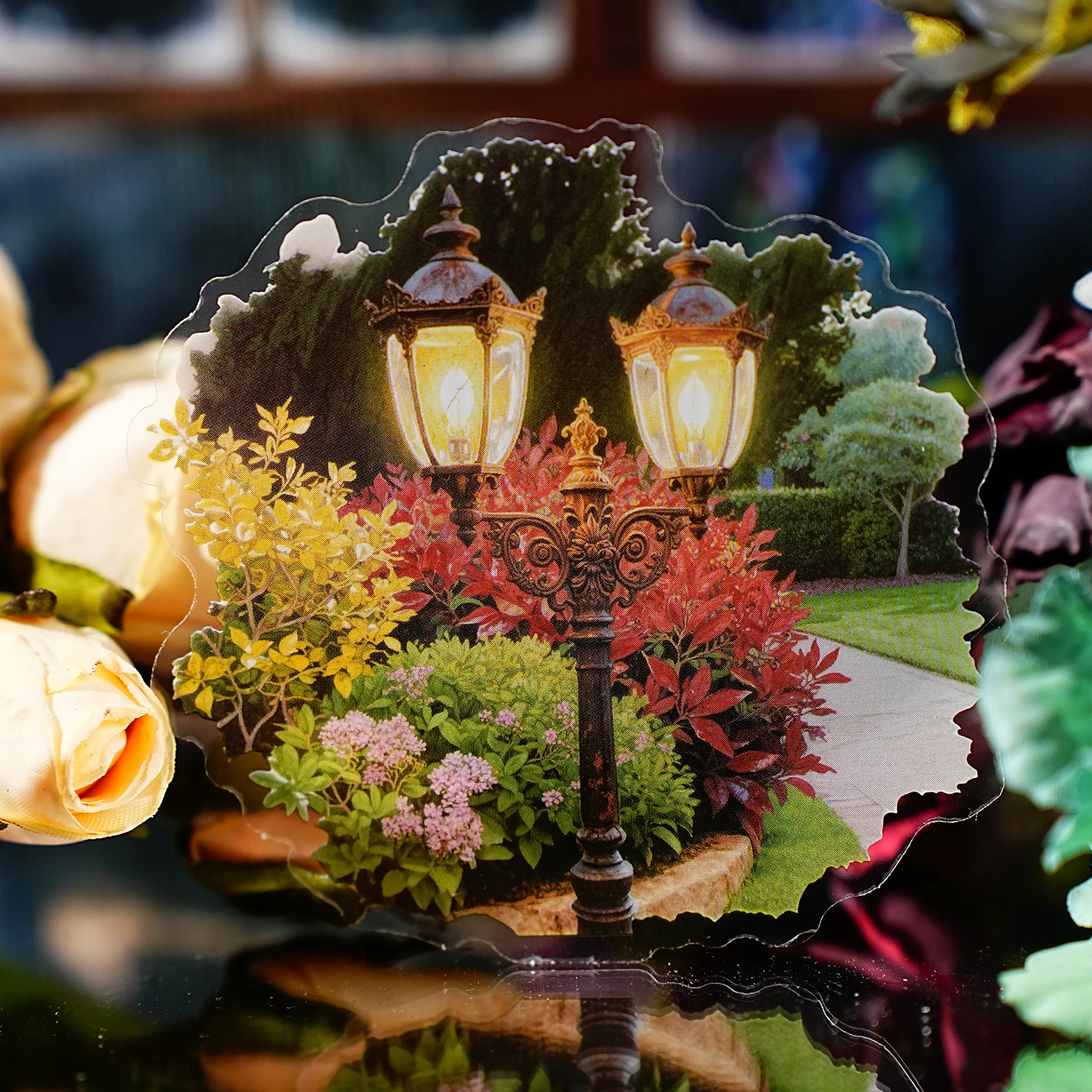 15pcs Vintage Alley Pattern Sticker Pack for Scrapbooking, Photo Albums, Phone Cases, Luggage, DIY Journals, Stationery Stickers