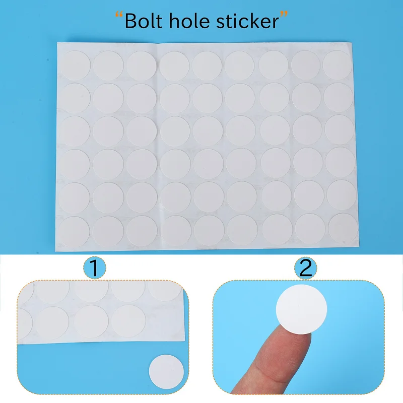 Garderobe Kast Zelfklevende Schroef Covers Caps Stickers 54 In 1 Wit