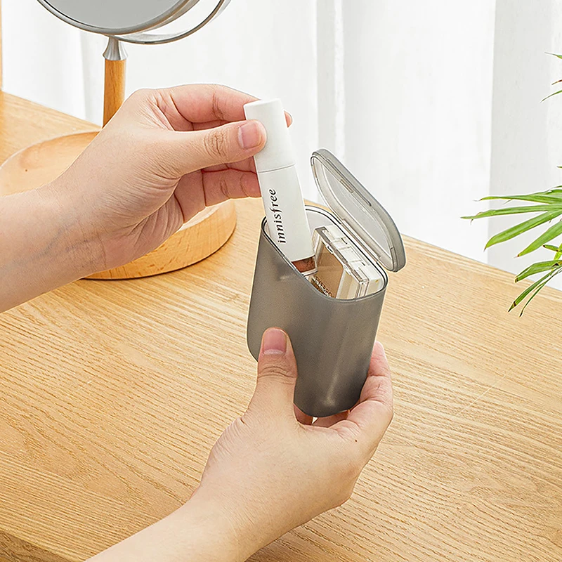 Dustproof Data Cable Storage Box Portable Desktop Mobile Phone Charger Box Transparent Cable Wire Container Drawer Office Home