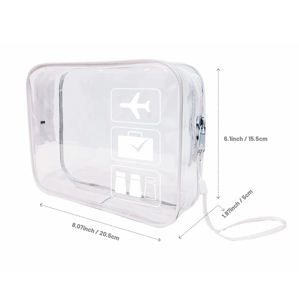 Transparent PVC Zipper Makeup Bag Organizer Box Men Women Travel Clear Colorful Cosmetic Bag Waterproof Toiletry Wash Makeup Bag