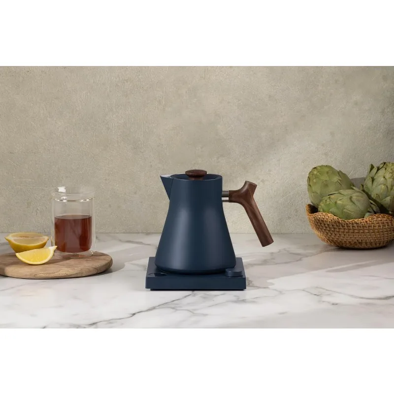 Fellow Corvo EKG กาต้มน้ําไฟฟ้า - เทไฟฟ้าเหนือกาแฟและหม้อชา - กาต้มน้ําไฟฟ้าทําความร้อนอย่างรวดเร็ว - ควบคุมอุณหภูมิ