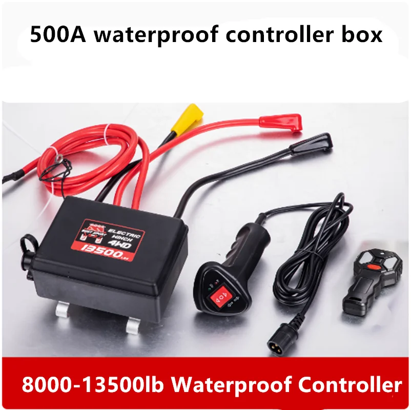 Winch control box with wireless remote control controller relay winch accessories