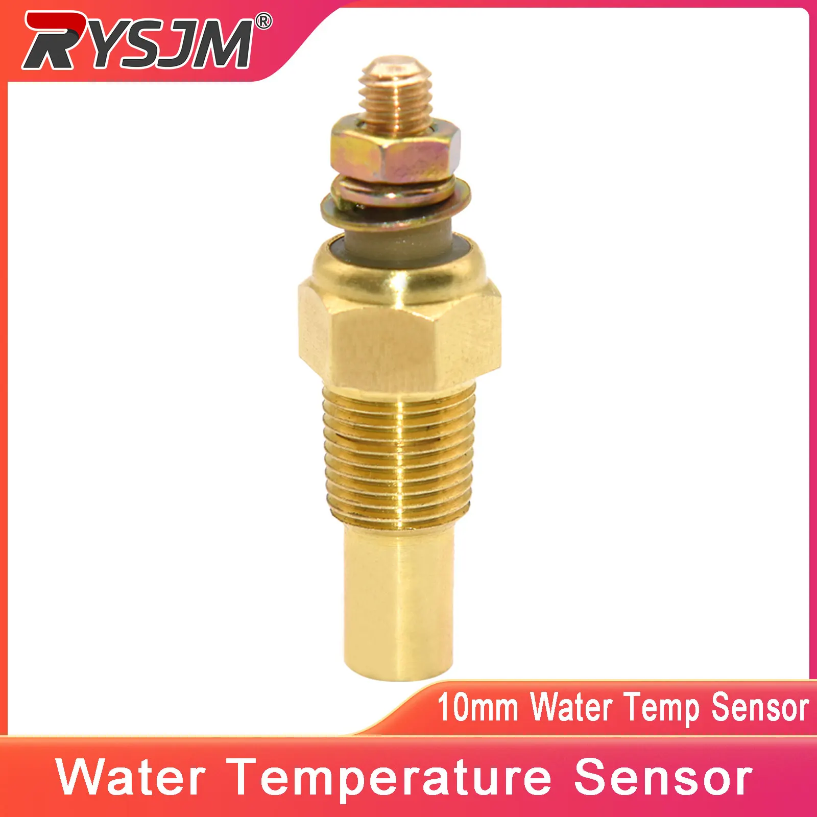 

Water Temperature Gauge 10.2mm 1/8NPT Water Temp Sensor For 12V Racing Car Boat Marine