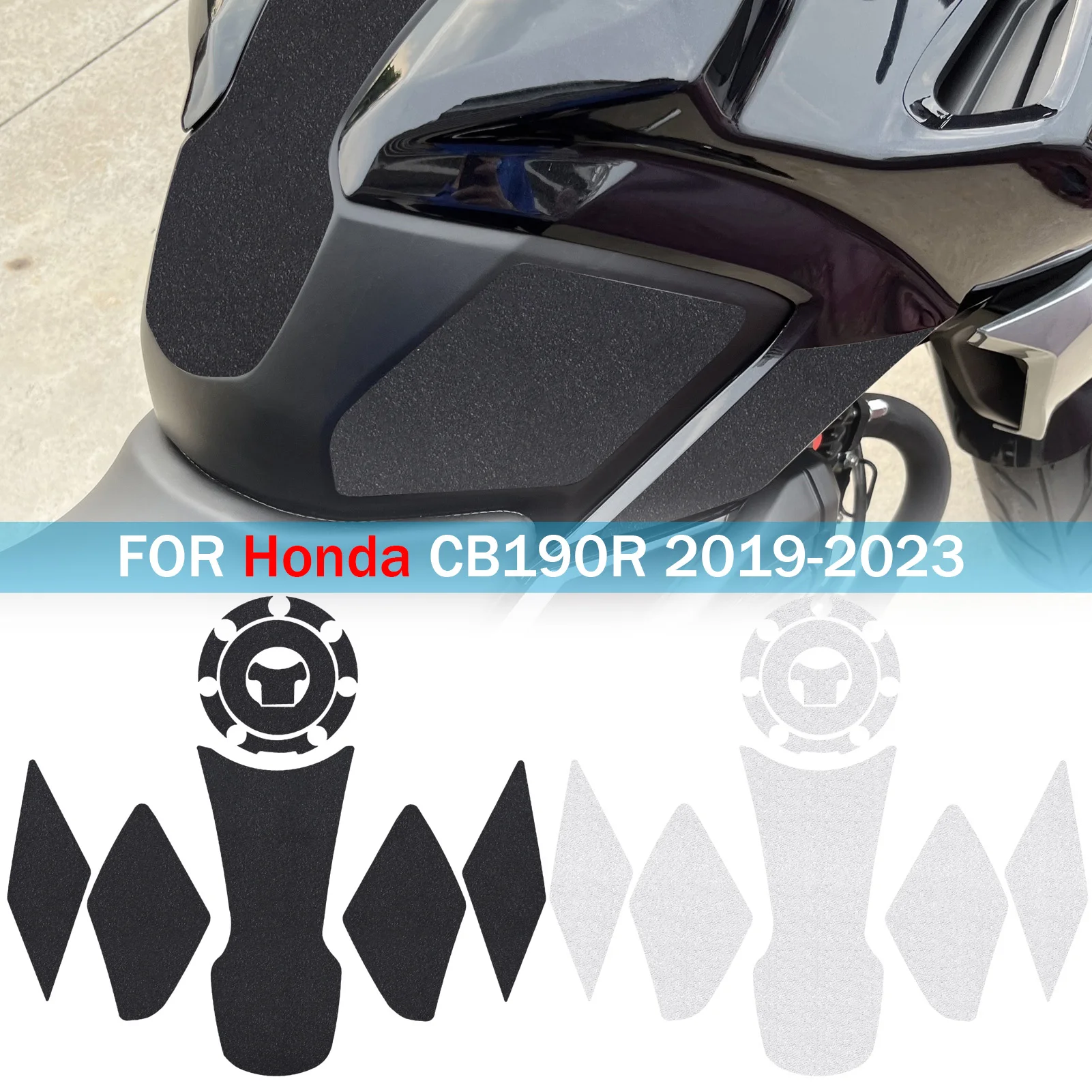 

Motorcycle ank Pad Stickers Gas Protector For Honda CB 190R 2019-2023 Motorcycle Kit Knee Gas Protection Stickers Accessories