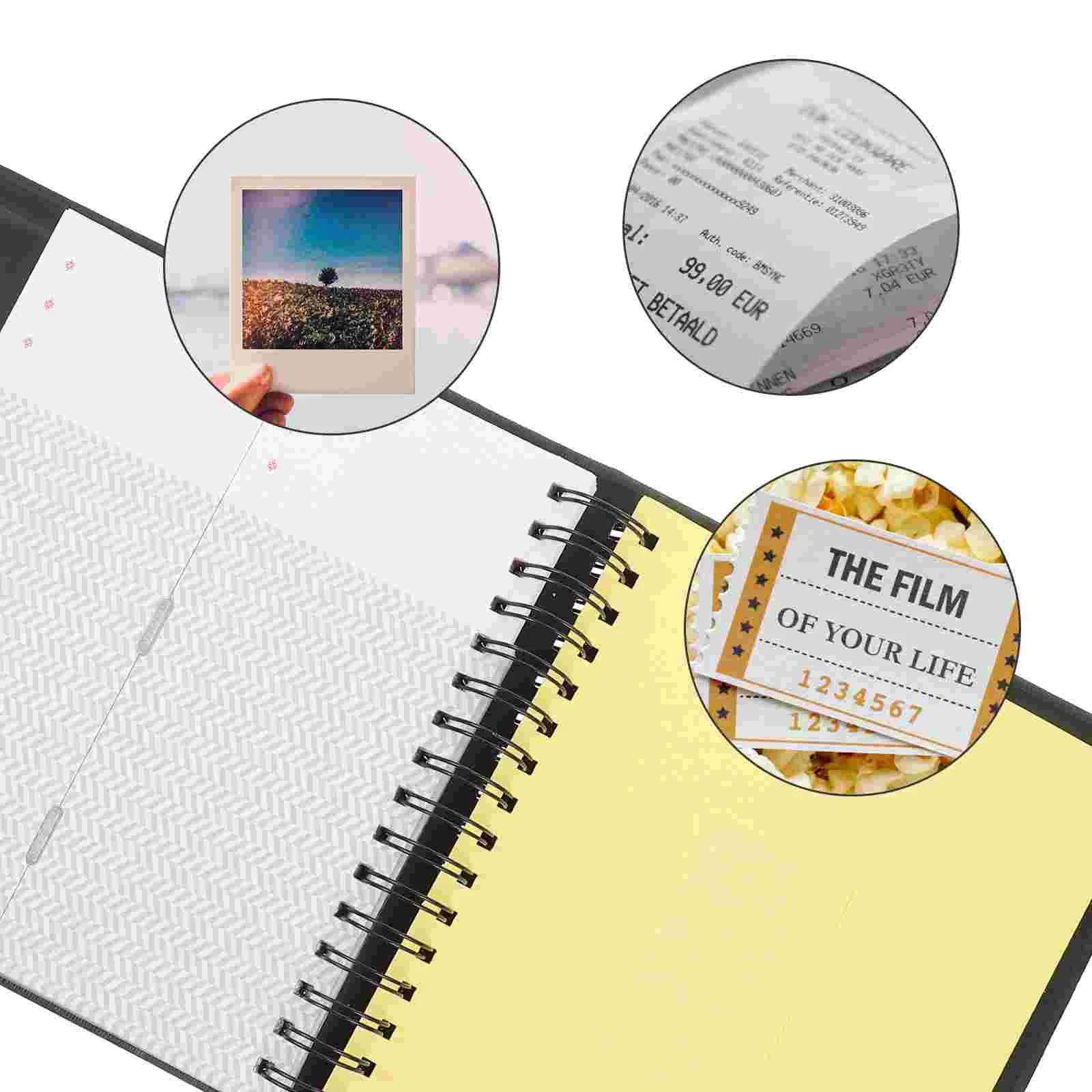 Photo Album Receipt Organizer Banknote Storage Book Holder Ticket Collection Travel