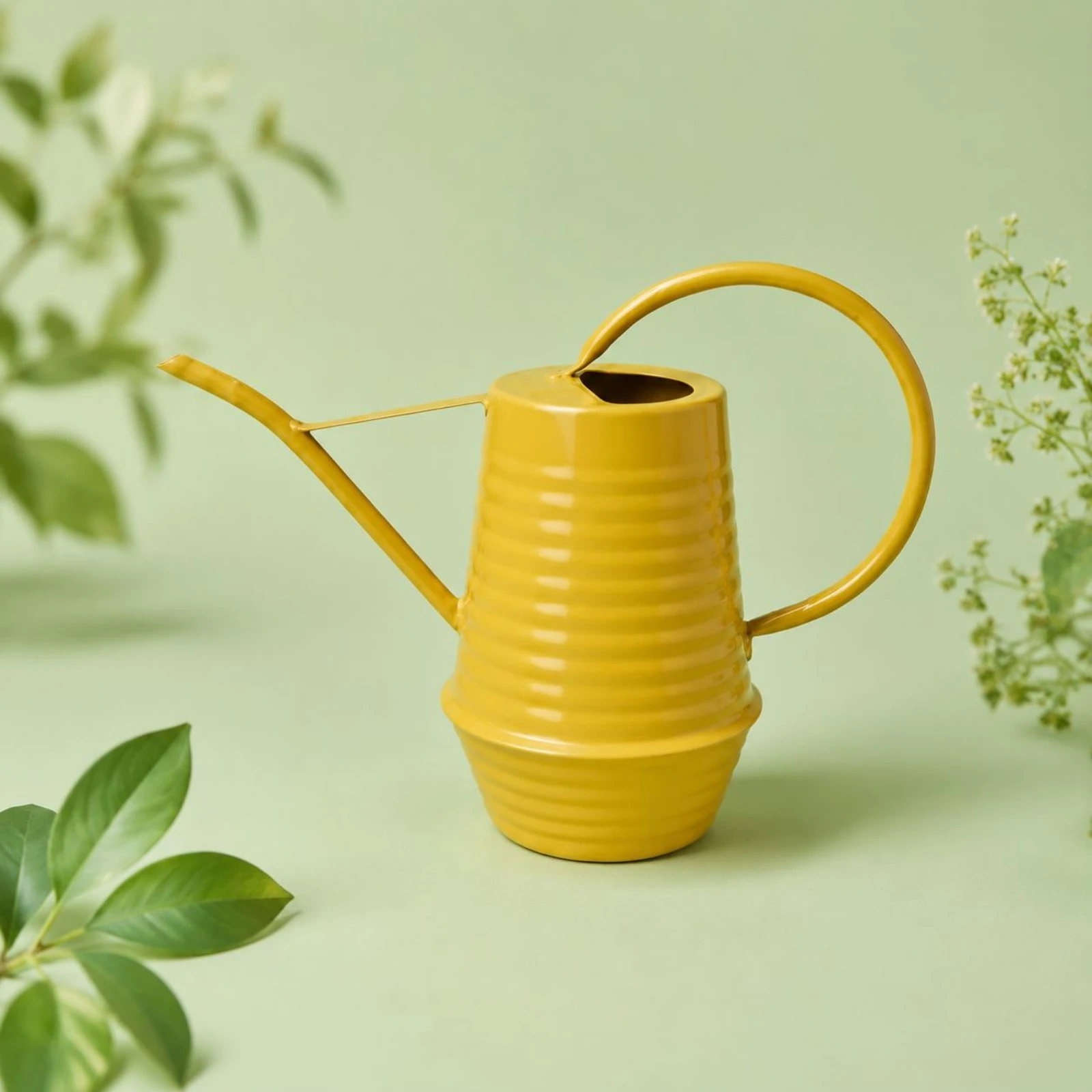 

Long Spout Watering Can Easy to Pour Metal Watering Can Garden Tool Wide Opening Sprinkling Pot Leak-Proof for Home, Plant Care