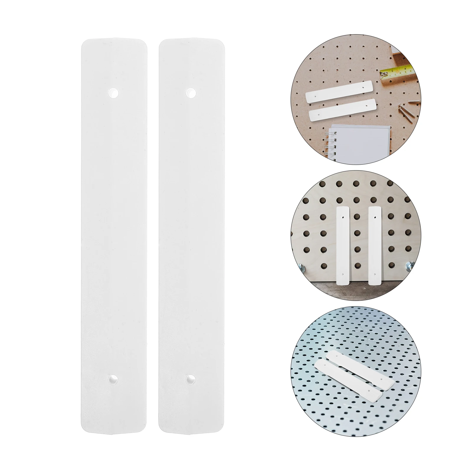 

2 Pcs Perforated Board Connecting Piece Heavy Duty Peg Shelving Hooks Garage Black Pegboard Organizer Perfboard Accessory