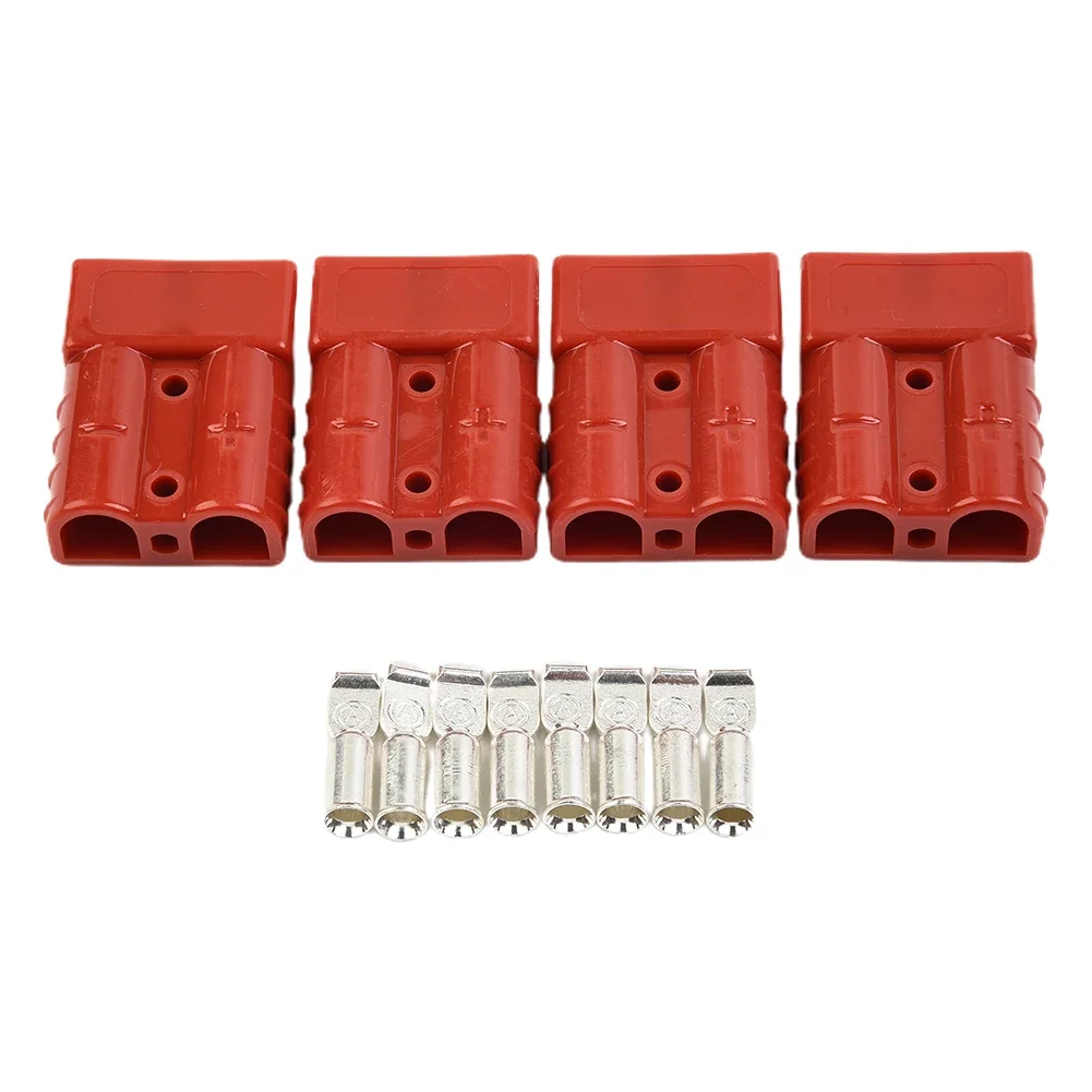 

4pcs For Anderson Plug Cable Terminal Battery Power Connector 50 Amp 600v Battery Plugs For Racing Cars Boats Trucks Forklifts