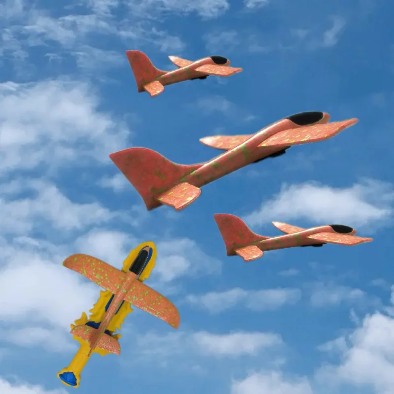 Ejection foam aircraft sword launcher glider outdoor sports toy gift