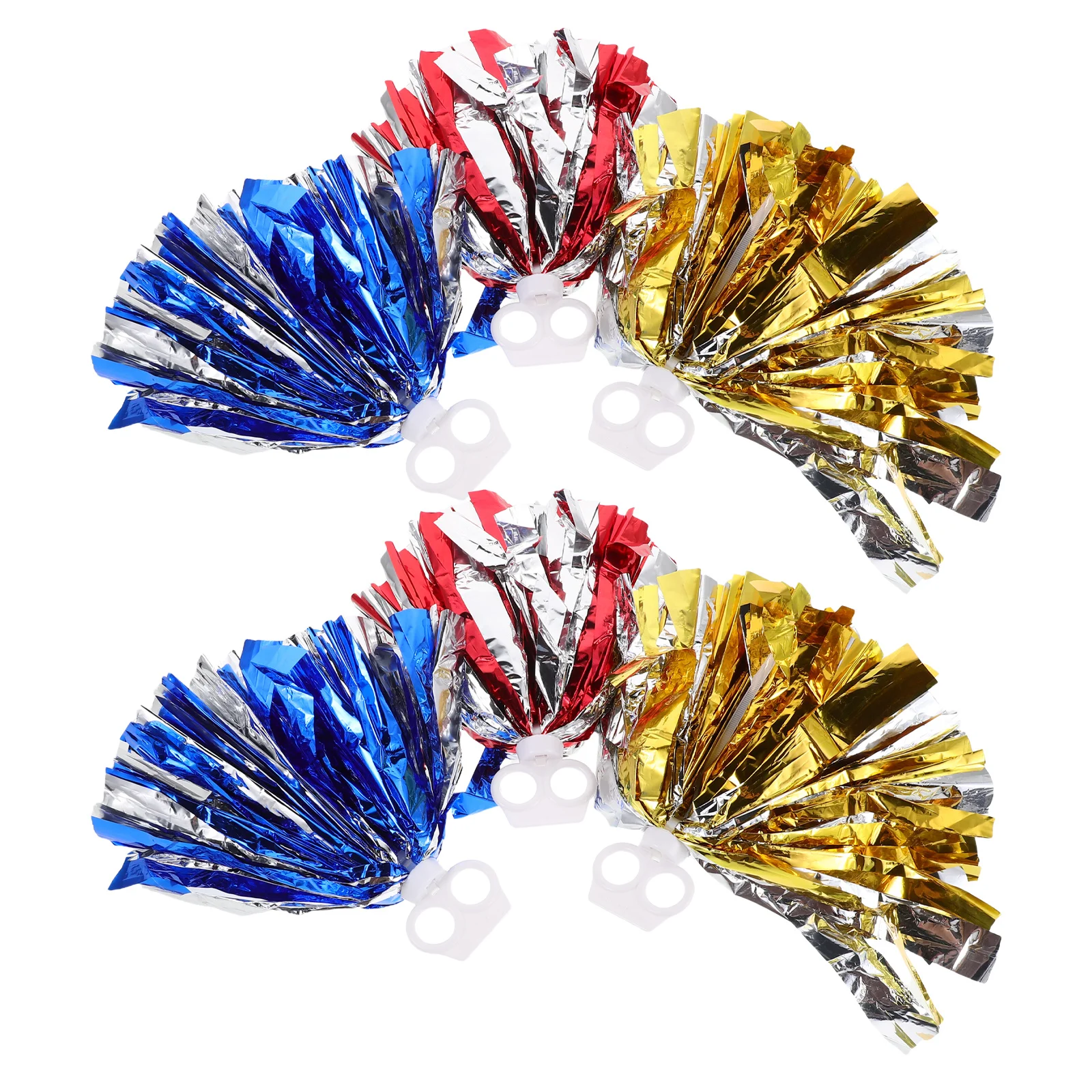 6 قطعة مقابض التشجيع بوم بومس استخدام متعدد الاستخدامات لفرق الرقص والأحداث الرياضية والتجمعات الاحتفالية وألعاب الفريق #2