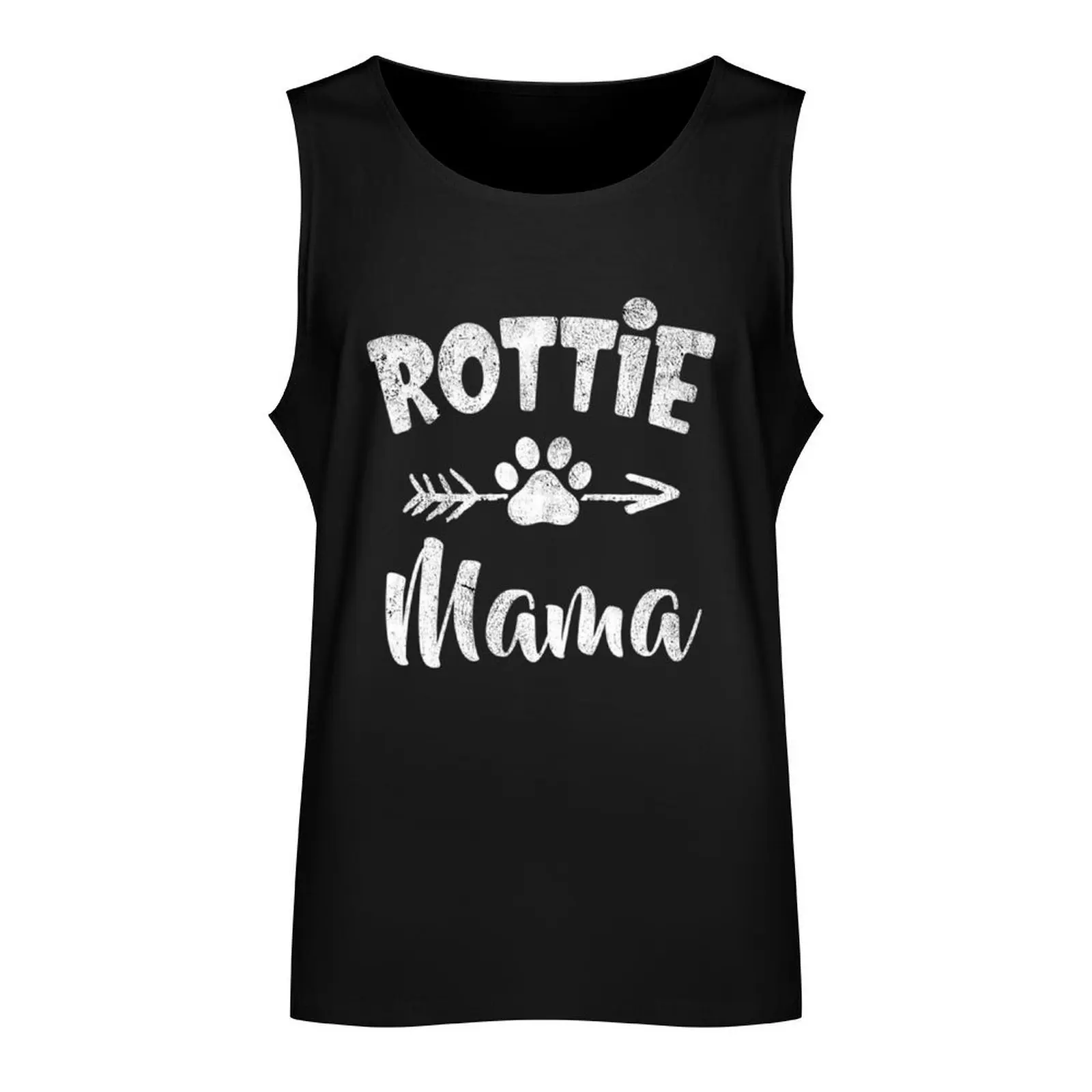 Rottie Mama Paw Shirt Funny Gifts Tank Top T-shirt for fitness basketball clothing clothes for men summer