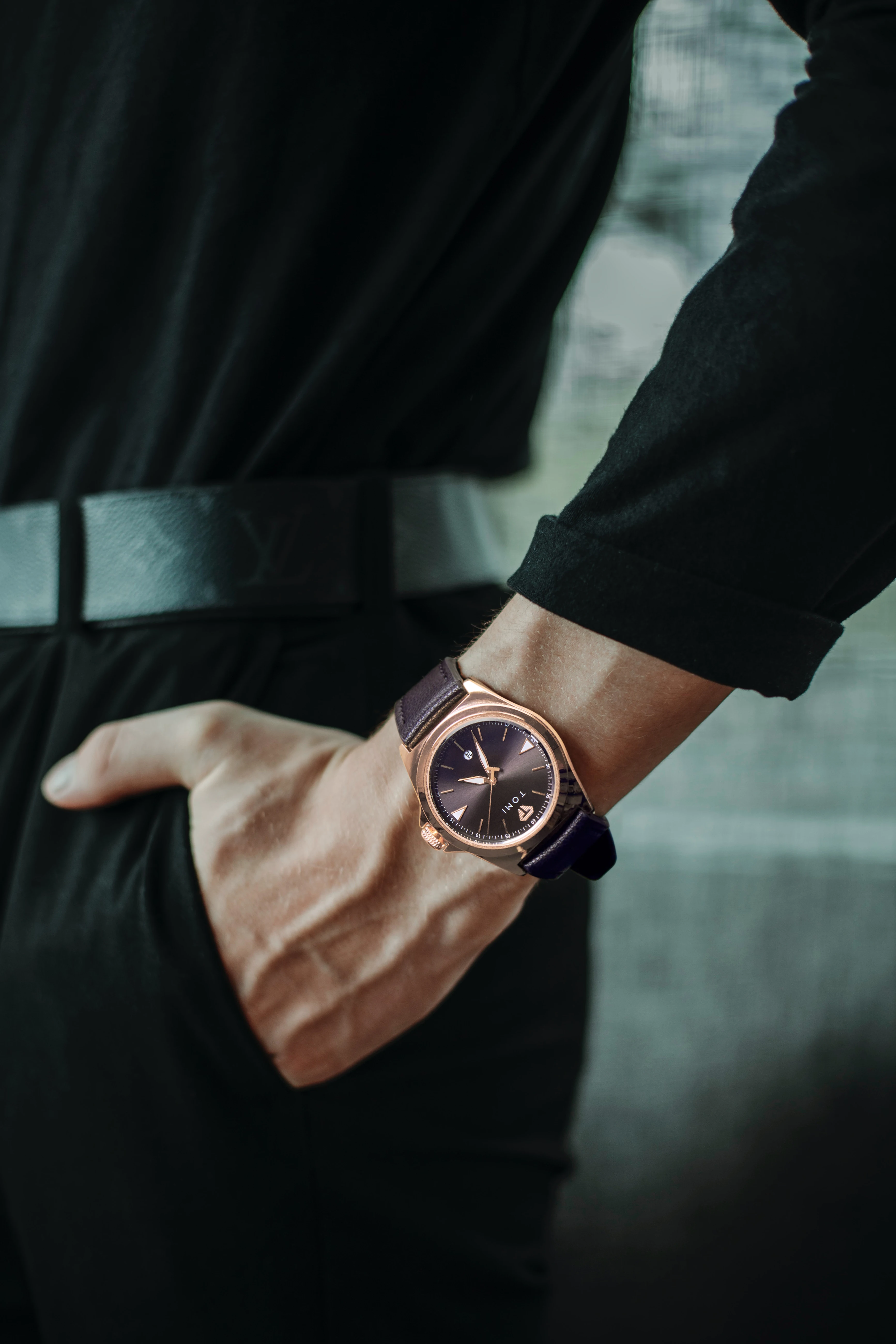 Branded Men Women Quartz Watches Montres Mecaniques Genuine Leather Strap Transparent Backcase Ladies