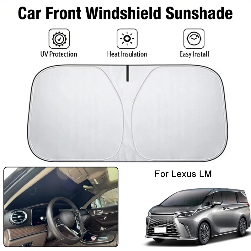 

Car Front Windshield Sunshade Cover For Lexus LM UV Block Heat Insulation Auto Interior Sun Protection Accessories