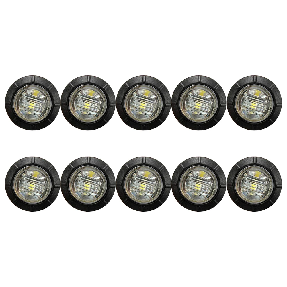 Upgrade Your Vehicle's Lighting with 34 Inch LED Rock Lights Underglow Wheel Side Marker Lights in White (10 Pack)