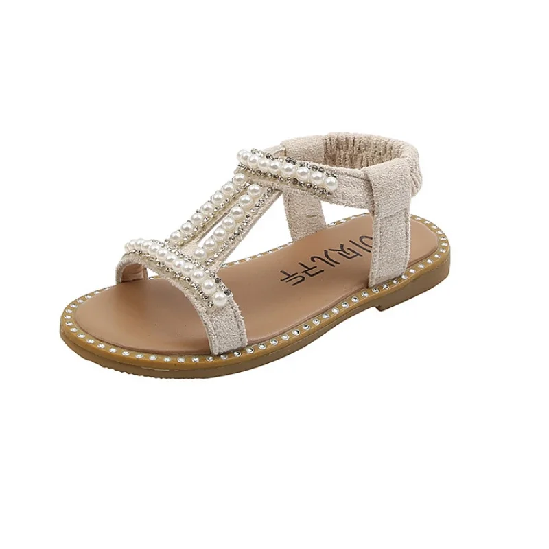 Girl Sandals Summer Pearl Shining pearl Princess Shoes Korean Edition Kids Eva Sandals Kid Shoe for Girl Sandalias De Mujer 신발