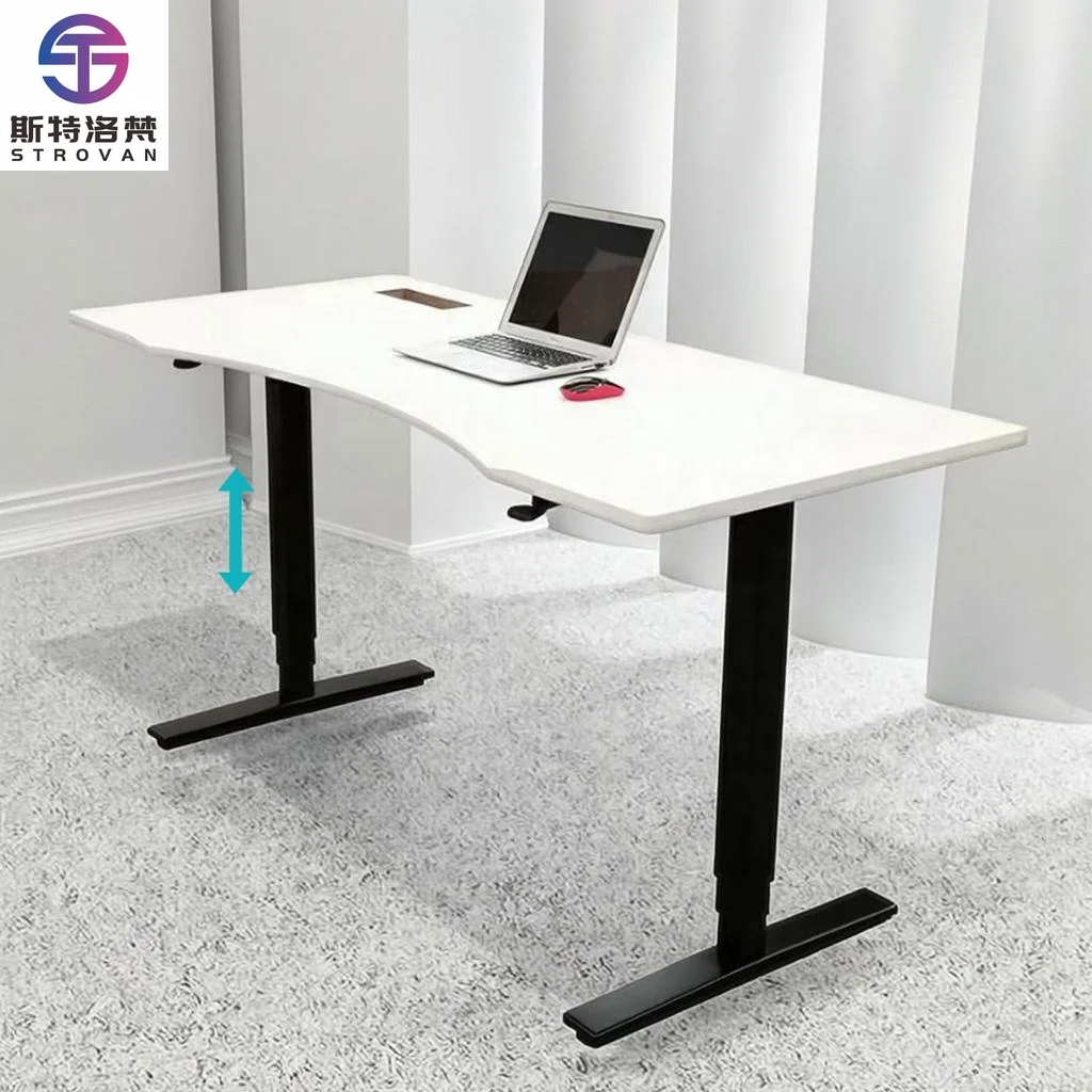 

Современный офисный стол с регулируемой высотой, на двух газовых пружинах, с пневматическим механизмом