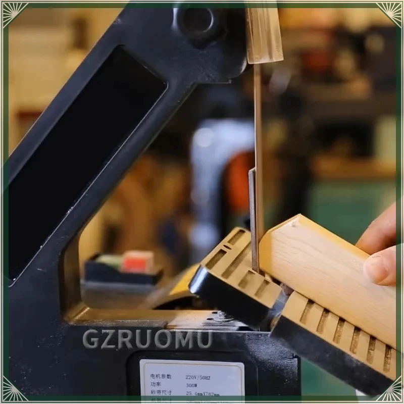 220V 300W Table Belt Sander Copper Motor Wood Metal Polishing Grinding Machine Knife Chamfer Tool