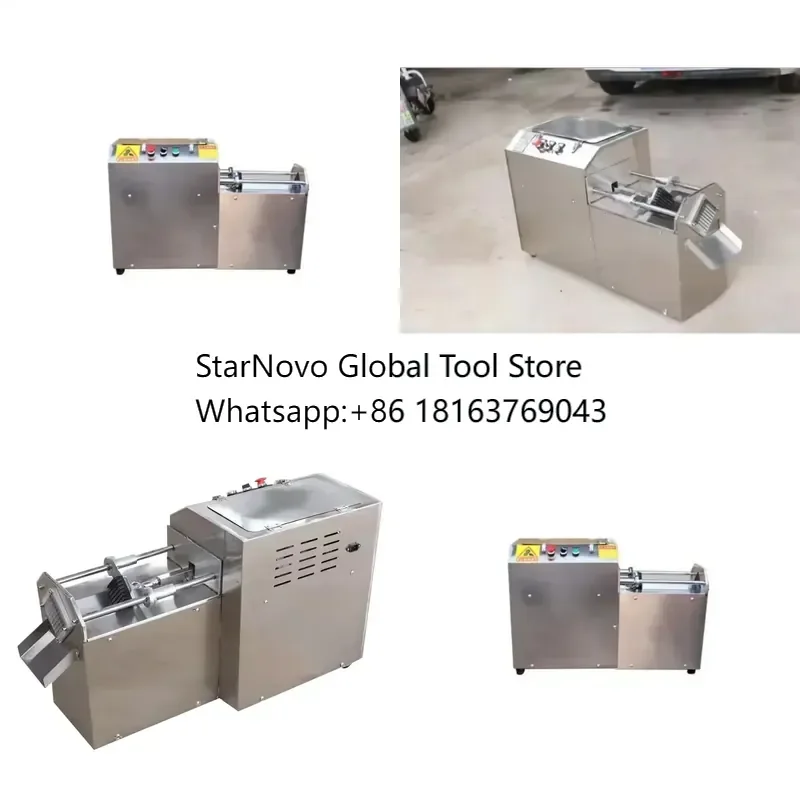2026 Hot！ New EJ Stainless Steel Fully Automatic Potato Slicing & Vegetable Cutting Machine 370W 220V 1 Year Warranty Long