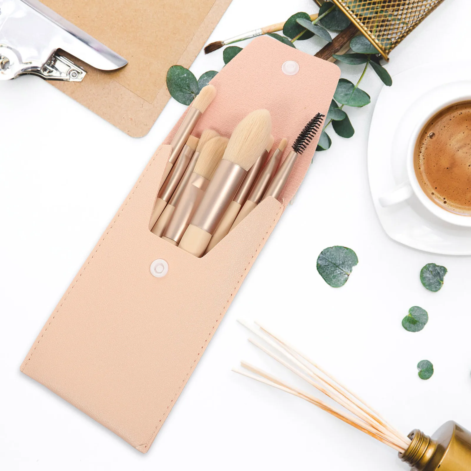 1 set 1 set di pennelli per trucco set pennelli morbidi per ombretto fard cipria in polvere strumenti di bellezza per il viso fornitura per il trucco delle donne