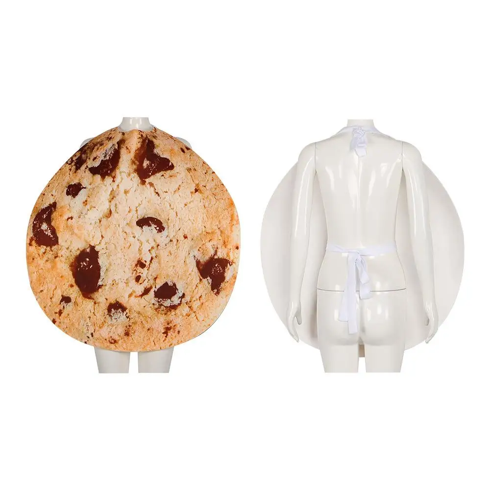 Cisas Coppia Latte Cookie Costume loween Par Performance Stage Outfit Coppia divertente Cosplay Abiti per spettacoli teatrali