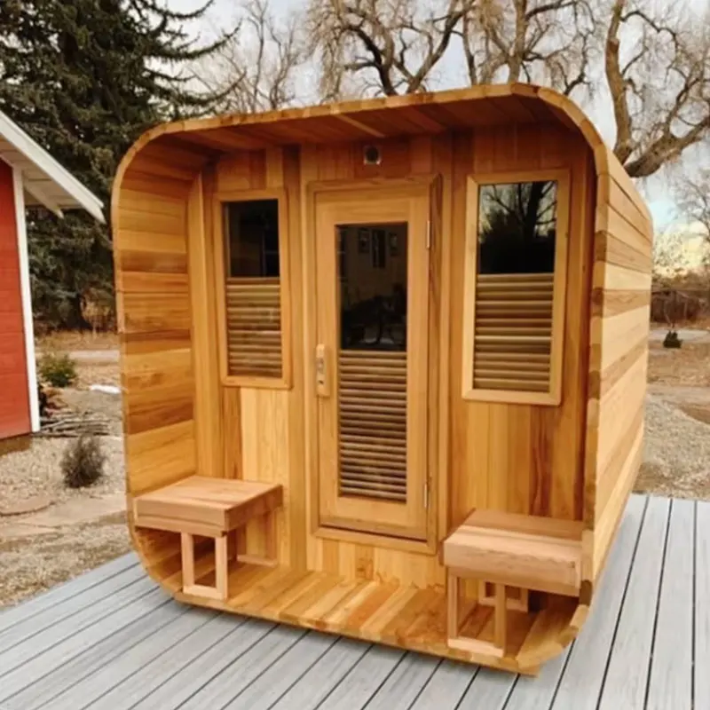 

Outdoor High - End Custom Traditional Four - Person Steam Sauna Room