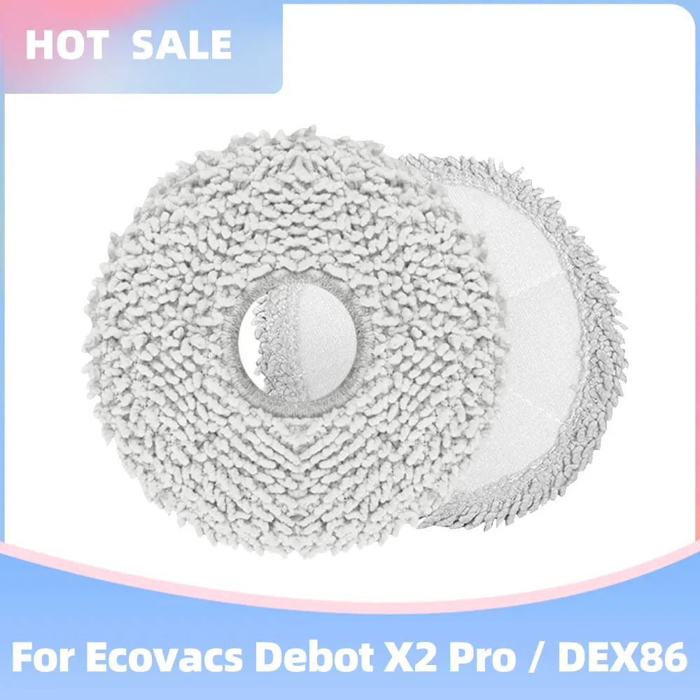 로봇 진공 걸레 천 헝겊 교체 액세서리 예비 부품, Ecovacs Debot X2 Pro / DEX86 호환