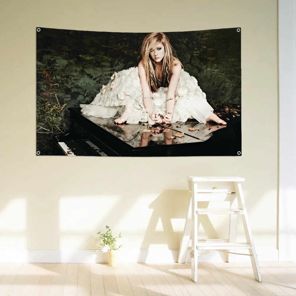 A-Avril أفضل علم L-Lavigne كبير الحجم متجر الفن تعزيز الإعلان كشك العلم لافتات معلقة #3