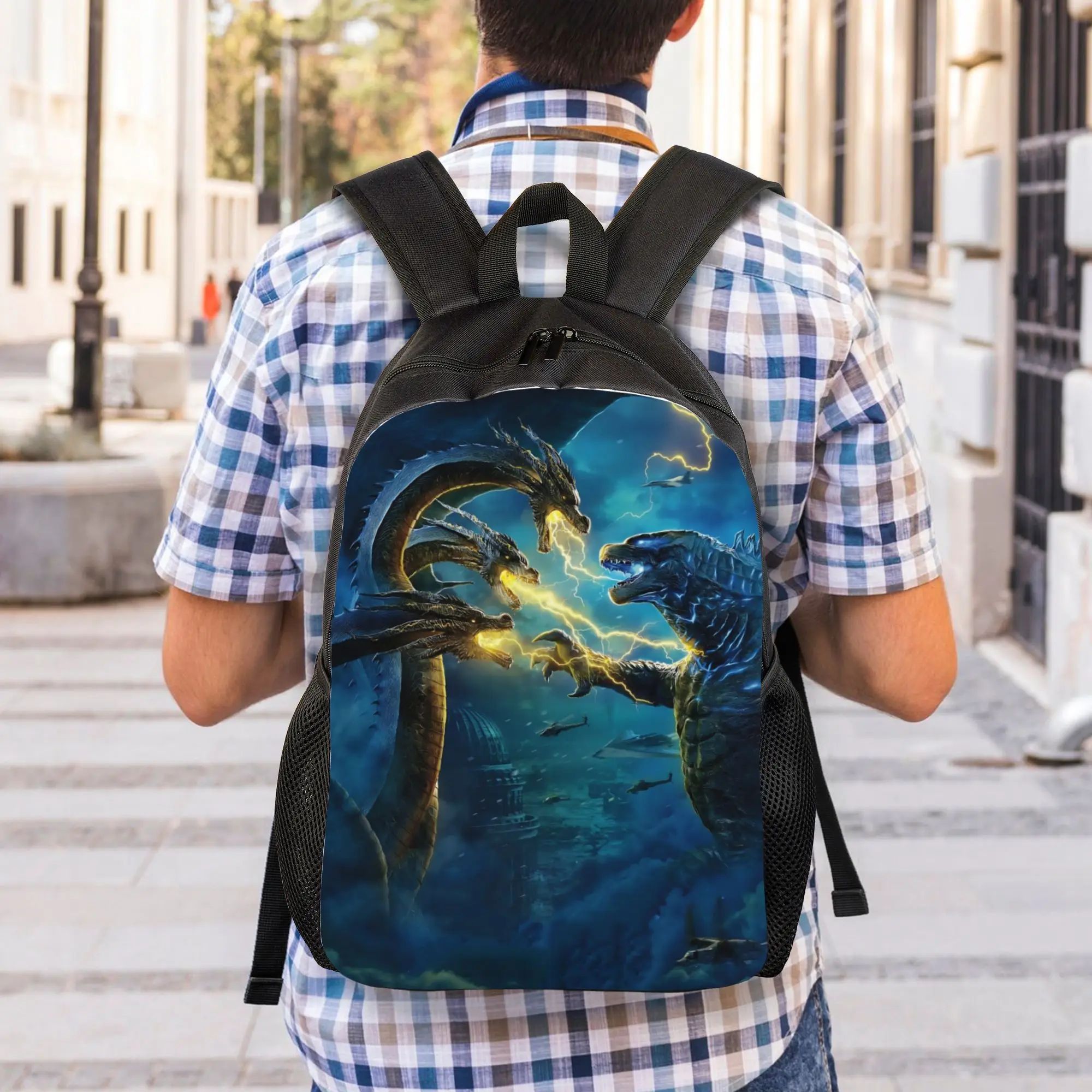 1Piece GODZILLA Laptop Bag GravityBeams Backpack New Semester Begins view 5