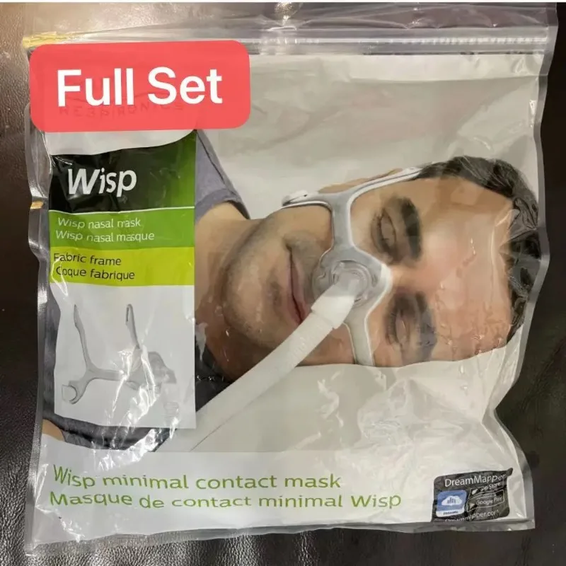 Wisp Minimal Contact Nasal Mask With Headgear SM/L/XL Three Nasal Cushions For Sleep Apnea Anti Snoring