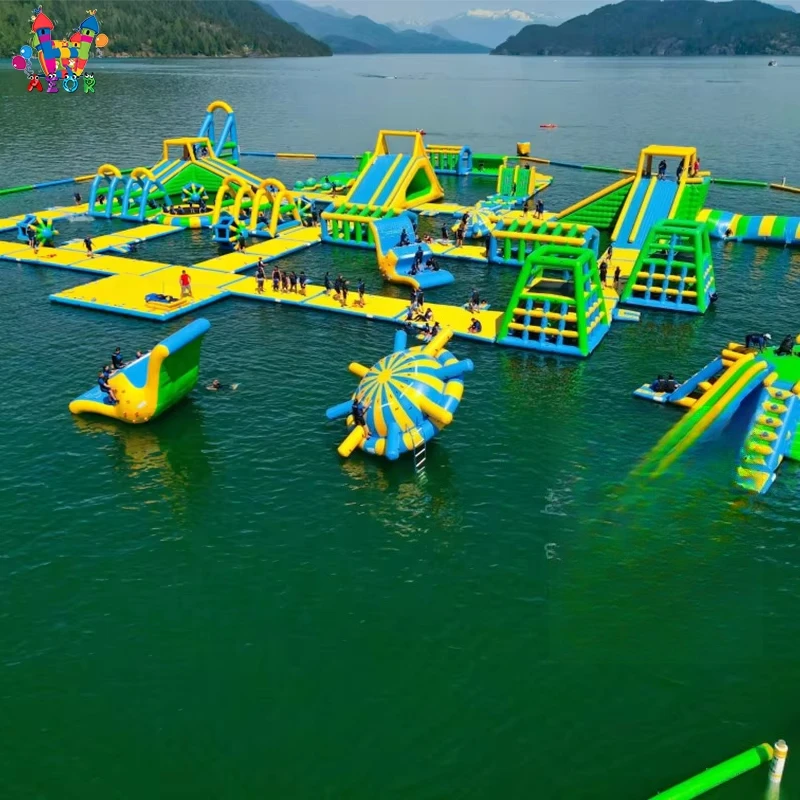 Water Amusement Equipment Inflatable Ocean Water Amusement Park Floating Inflatable Water Swing