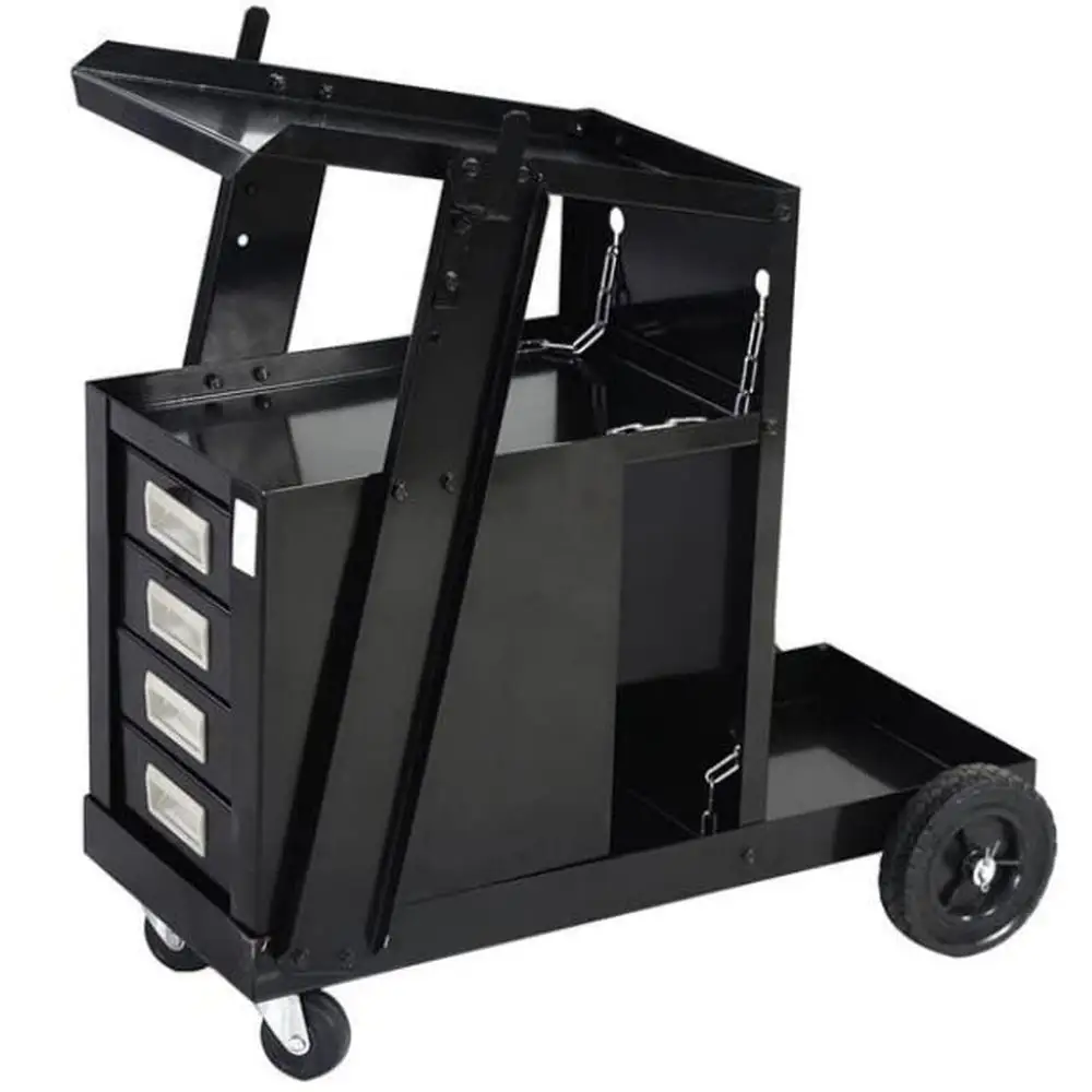 3-Tier Rolling Welding Cart Mig/Tig and Plasma Cutter Welders